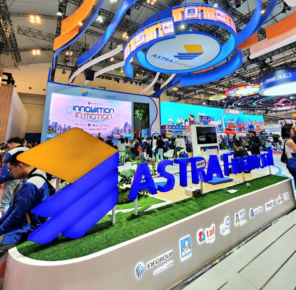 Infografik pencapaian Astra Financial dan 9 unit bisnis selama perhelatan GIIAS 2025 di Tangerang. 