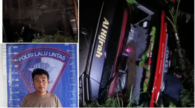 Bus Volvo PO Al-Hijrah Terjun ke Jurang di Lahat, Polisi Tangani Evakuasi