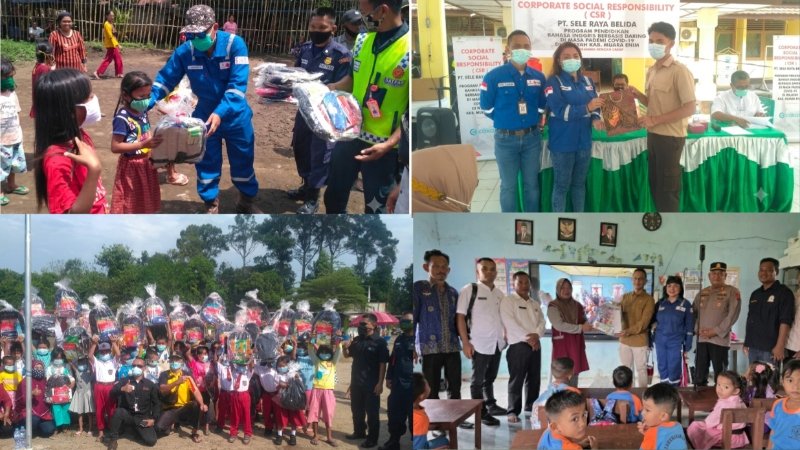 Penyerahan Bantuan Alat dan Perlengkapan Belajar Kepada Para Siswa