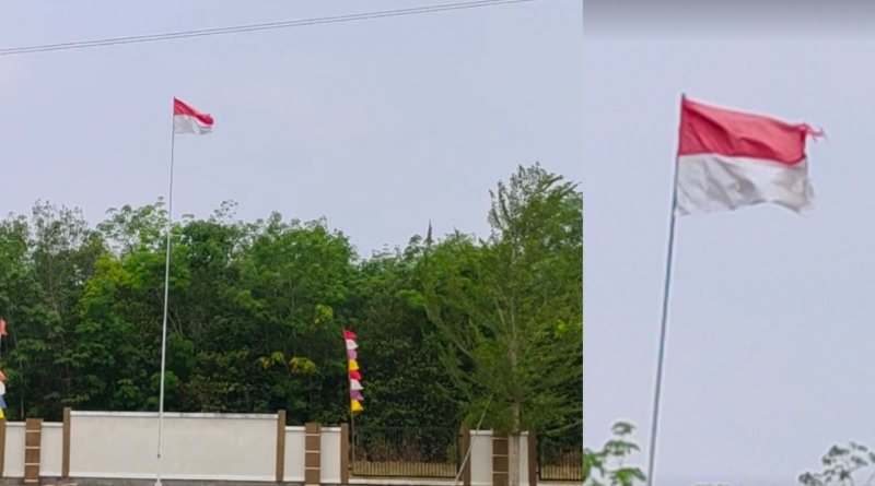 Miris! Bendera Merah Putih Usang dan Robek Berkibar di RSUD Gelumbang, Humas Tak Ada di Tempat Saat Jam Kerja! 
