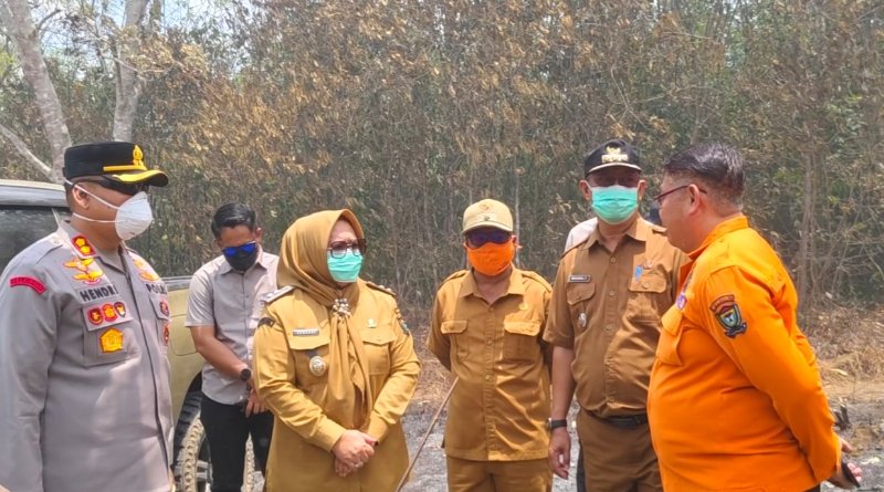 Plt Bupati Tinjau 2 Titik Hotspot di Kecamatan Gelumbang dan Sungai Rotan