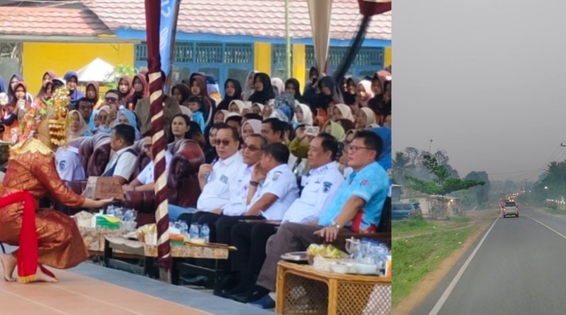 Di Tengah Ancaman Asap Pekat, Wagub Sumsel Buka Gebyar SMAN 1 Gelumbang